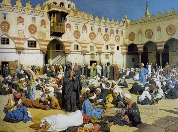  Ludwig Pintura al %C3%B3leo - en la mezquita Ludwig Deutsch Orientalismo
